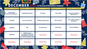 THE CLUB - December Schedule
